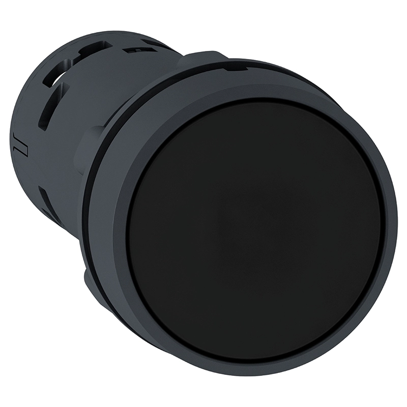 Pulsador rasante negro 1NA+1NC XB7